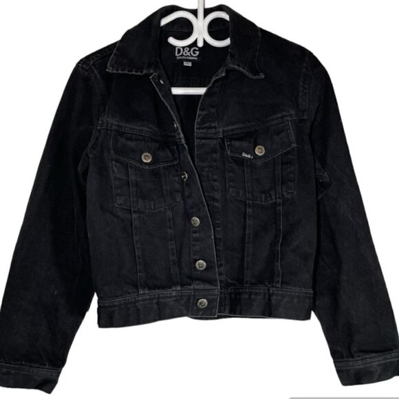 Dolce & Gabbana ITTIERRE SPA Black Denim Jacket size S - Picture 1 of 8